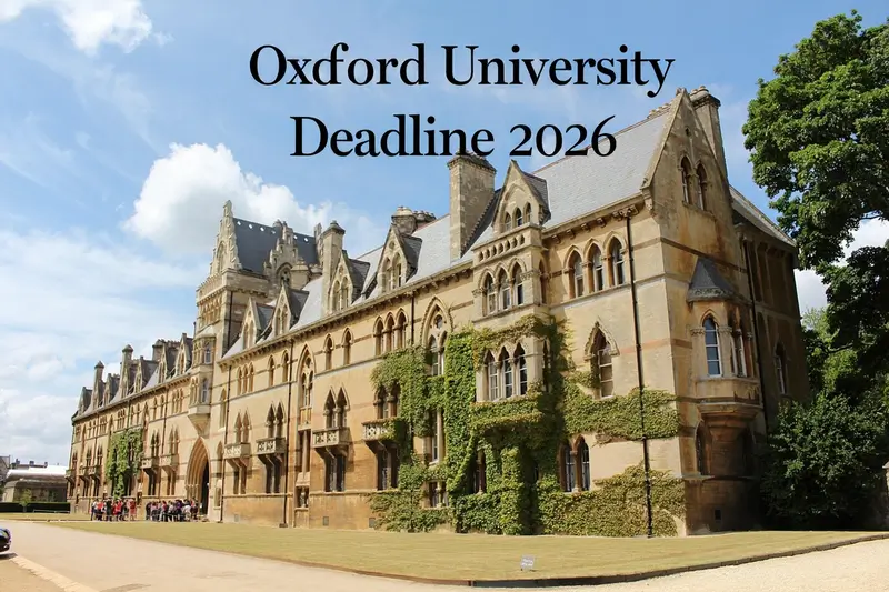 Oxford University Application Deadline 2026
